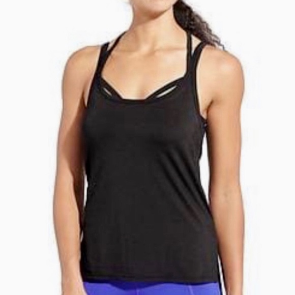 Athleta Athleisure Drishti Tank Top Built in Sports Bra Black Size XXS - Picture 11 of 11